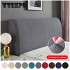 Elastische Bed Hoofd Covers Polar Fleece Terug Bescherming Stof Voor Home Hotel Banket Lange Terug Stoel Cover