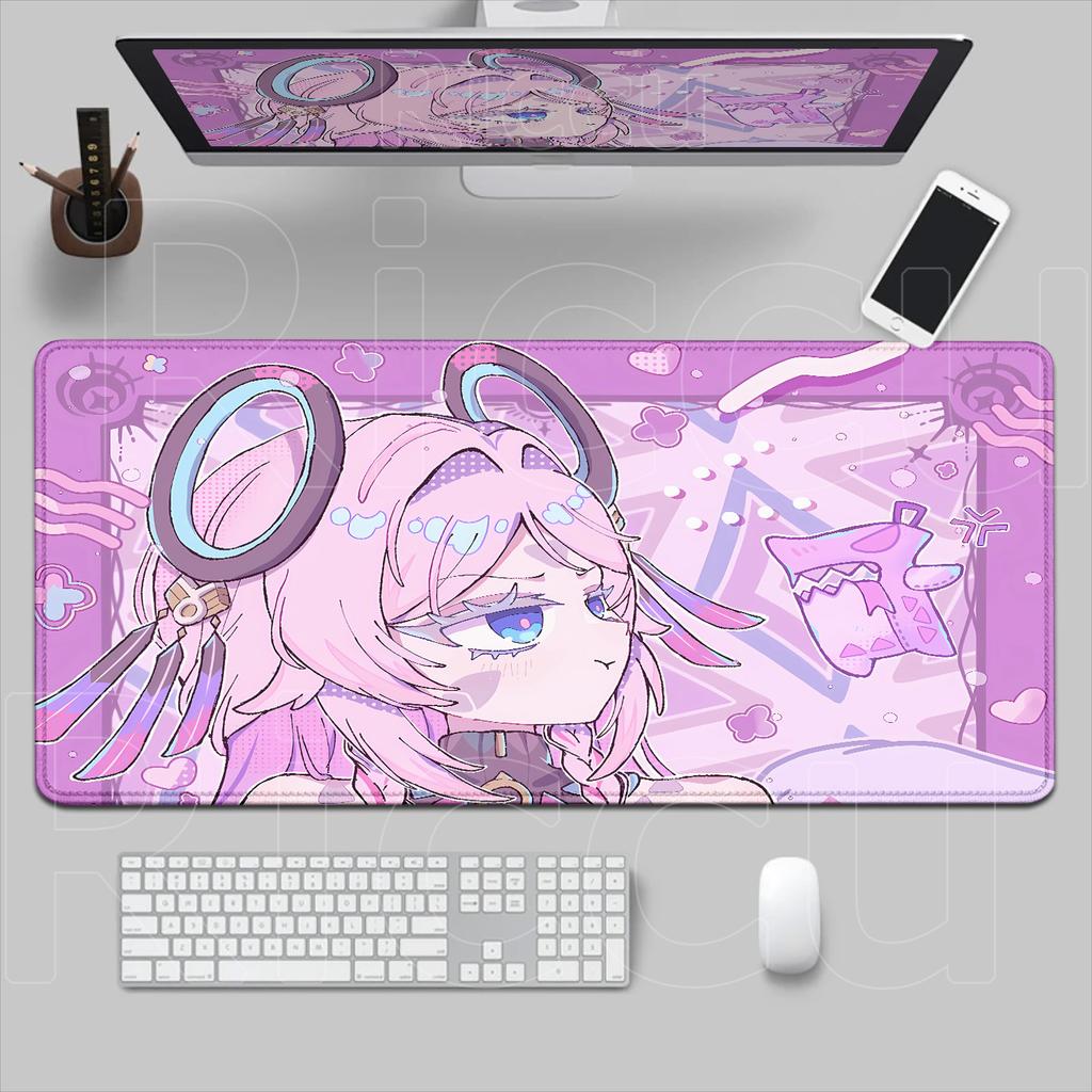 Kawaii Genshin Impact Citlali Large Mouse Pad xmm NonSlip Rubber Gamer Computer Desk Mat Office Laptop Decor