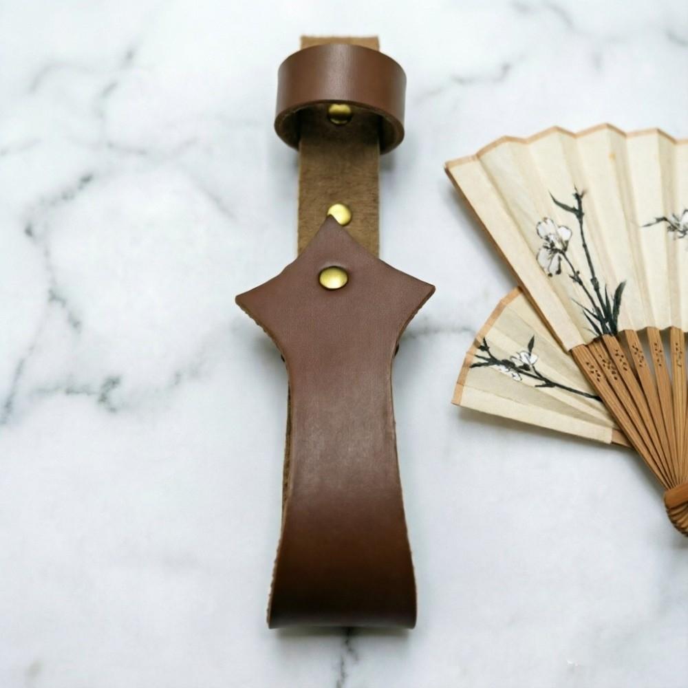 Open Top Hand Fan Sleeve Belt Loop Waist Fan Pouch Fan Storage Vintage Fan Case  Gift