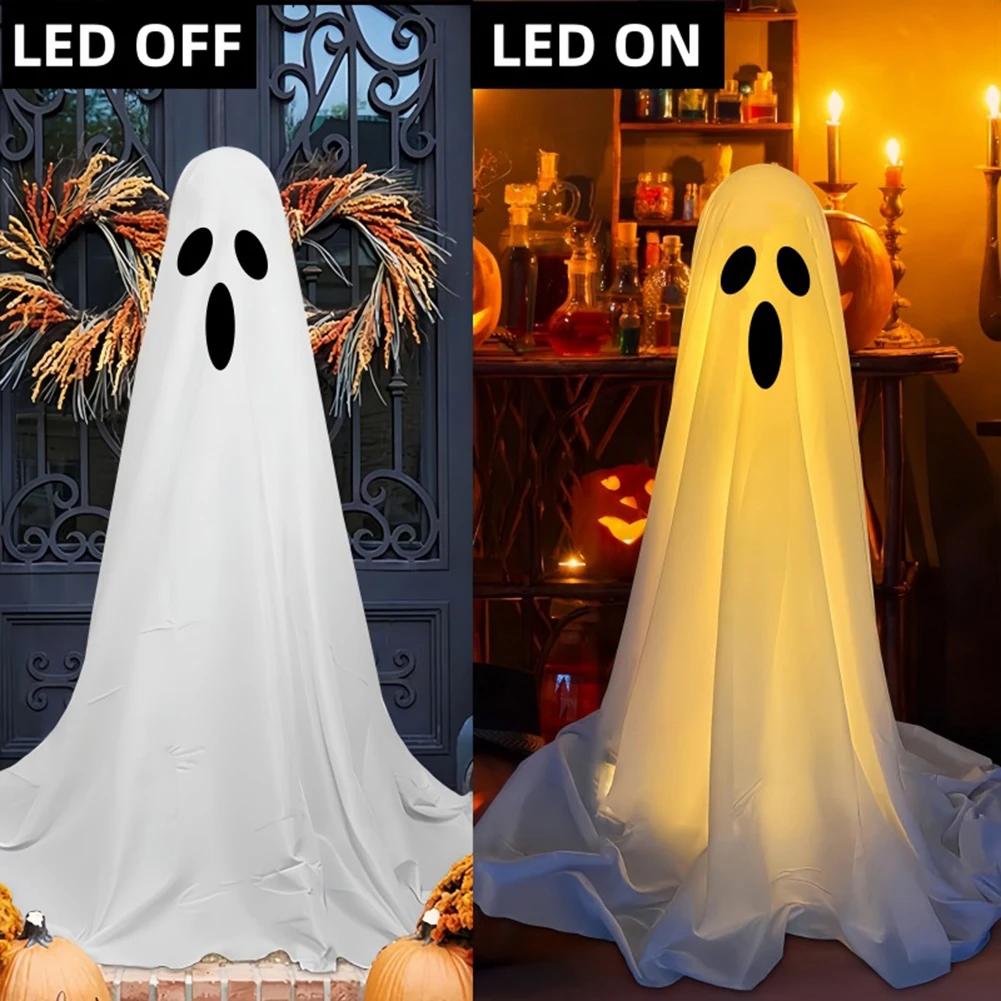 165CM Halloween LED Glow Ghost Decoration Home Indoor Outdoor Ghosts Decor Battery Spooky Light Courtyard Ornament