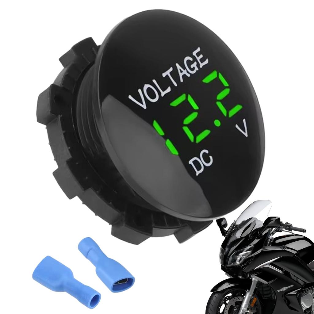Voltmetr, Automobilový voltmetr DC LED Digitální displej Motocyklový tester ,
