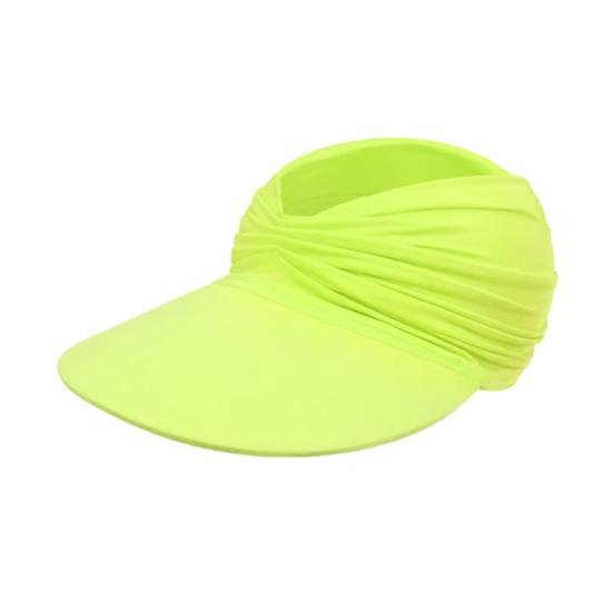 Women Sun Hat Empty Top Design Elastic Band UV Protection Hat with Ponytail Holes Outdoor Exercise Hat