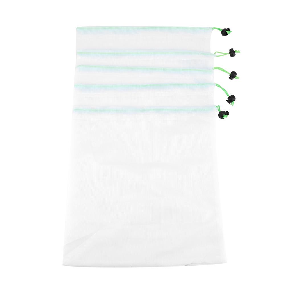11 Stück Wiederverwendbare Kordelzug-Netzbeutel Obst Gemüse Säcke Aufbewahrung Spielzeug Beutel Einkaufstasche