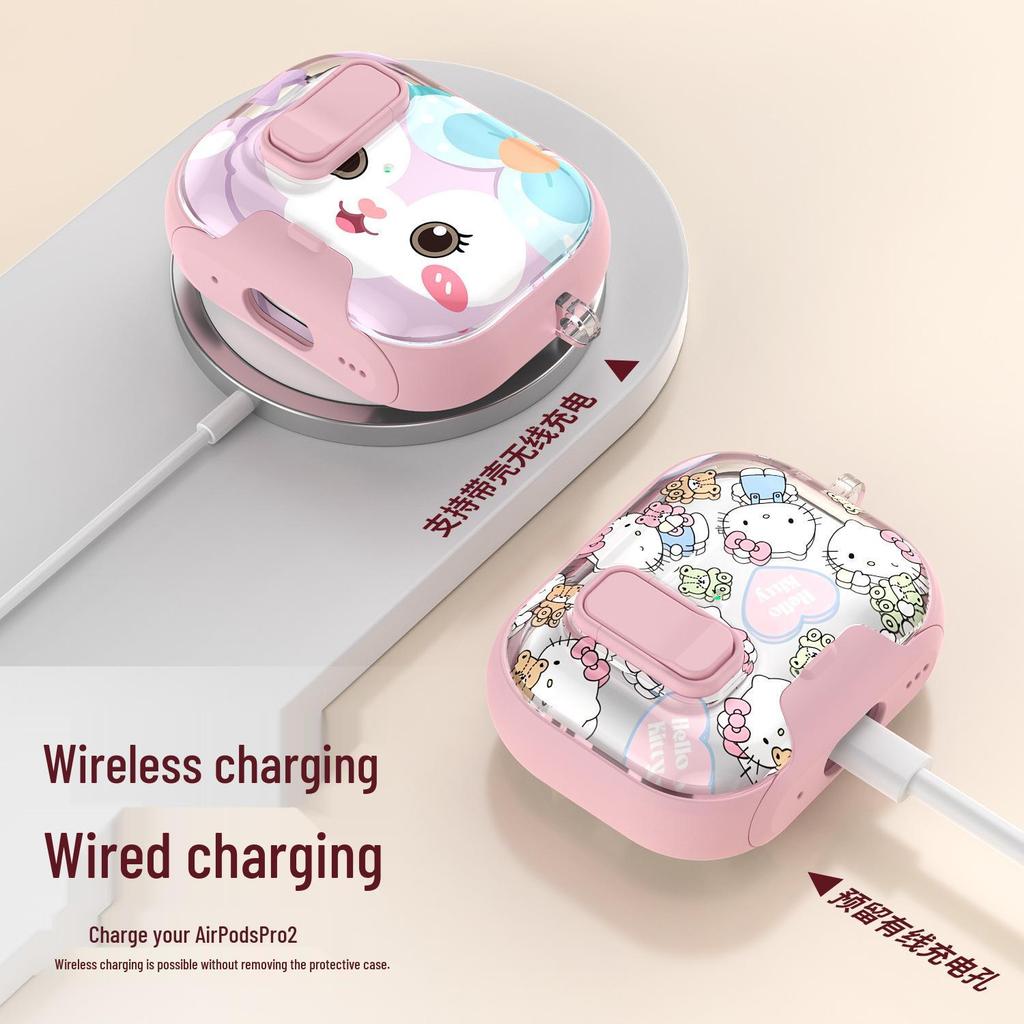 Étui de protection à motif dessin animé pour AirPods Pro 3 et 4e génération