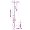 Highboard Concrete Grey 34.5 x 34 x 180 cm Particleboard