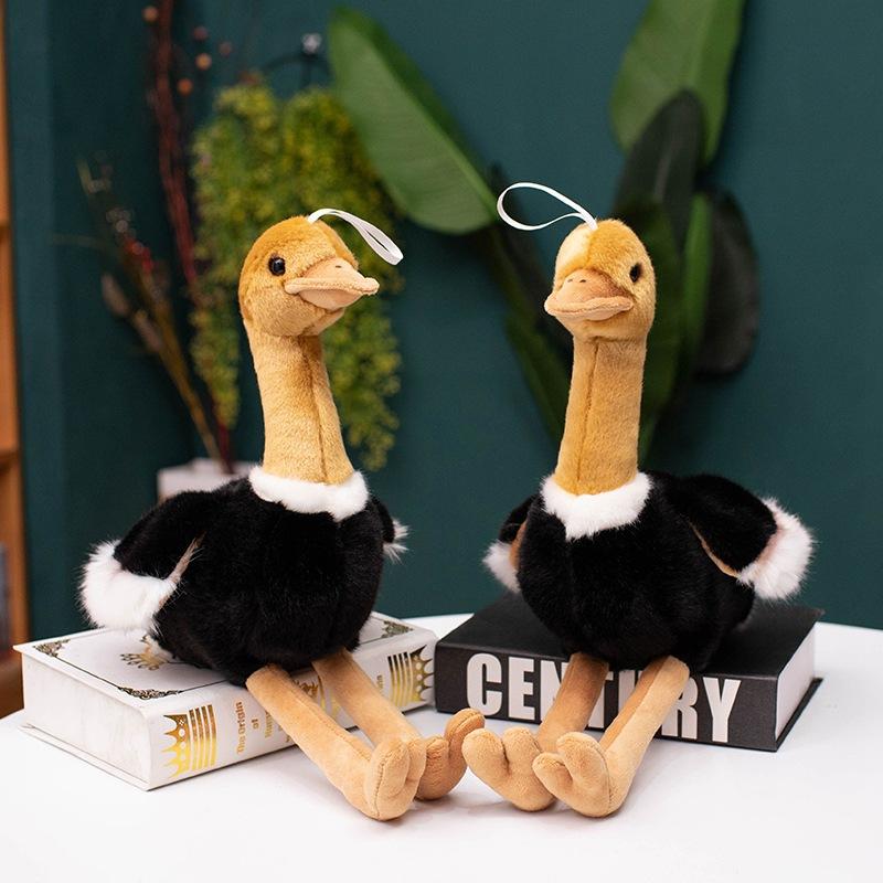 Small Simulation Ostrich Doll Plush Toy Zoo Bird Ostrich Doll Children'S Rag Doll Birthday Gift