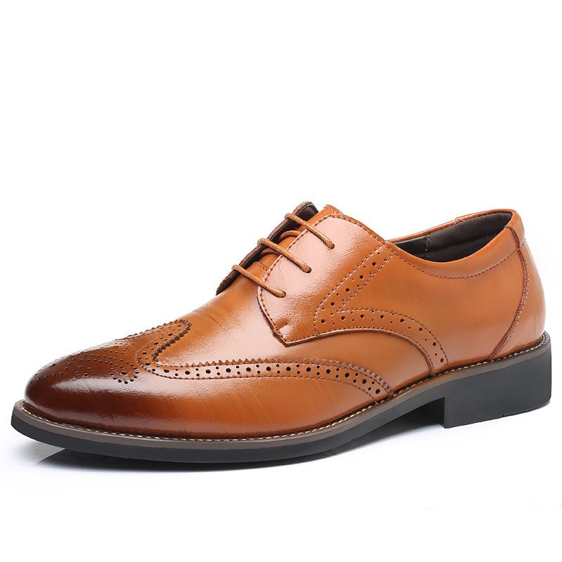 Scarpe Brogue Oxford da Uomo Classiche Stringate Scarpe Eleganti Formali in Nero Marrone Cuoio Blu Navy per Lavoro Matrimonio Ufficio Comode
