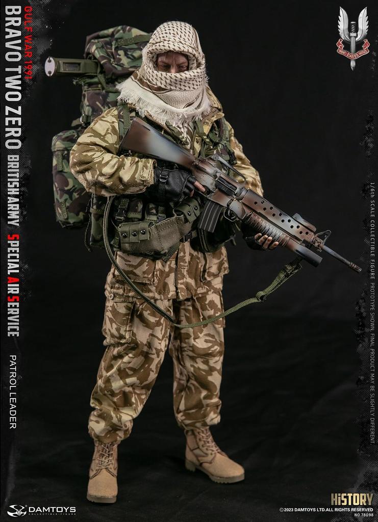 DAMTOYS Action Figure Male Movie Character SAS Body Head Set Action Figure 78098 [Tbmodel] 1/6