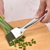 Stainless Steel Green Onion Slicer Multi-Blade Herb Scallion Cutter Shredder with Long Handle Vegetable Chopper Garlic Shredding Tools Kitchen Gadget