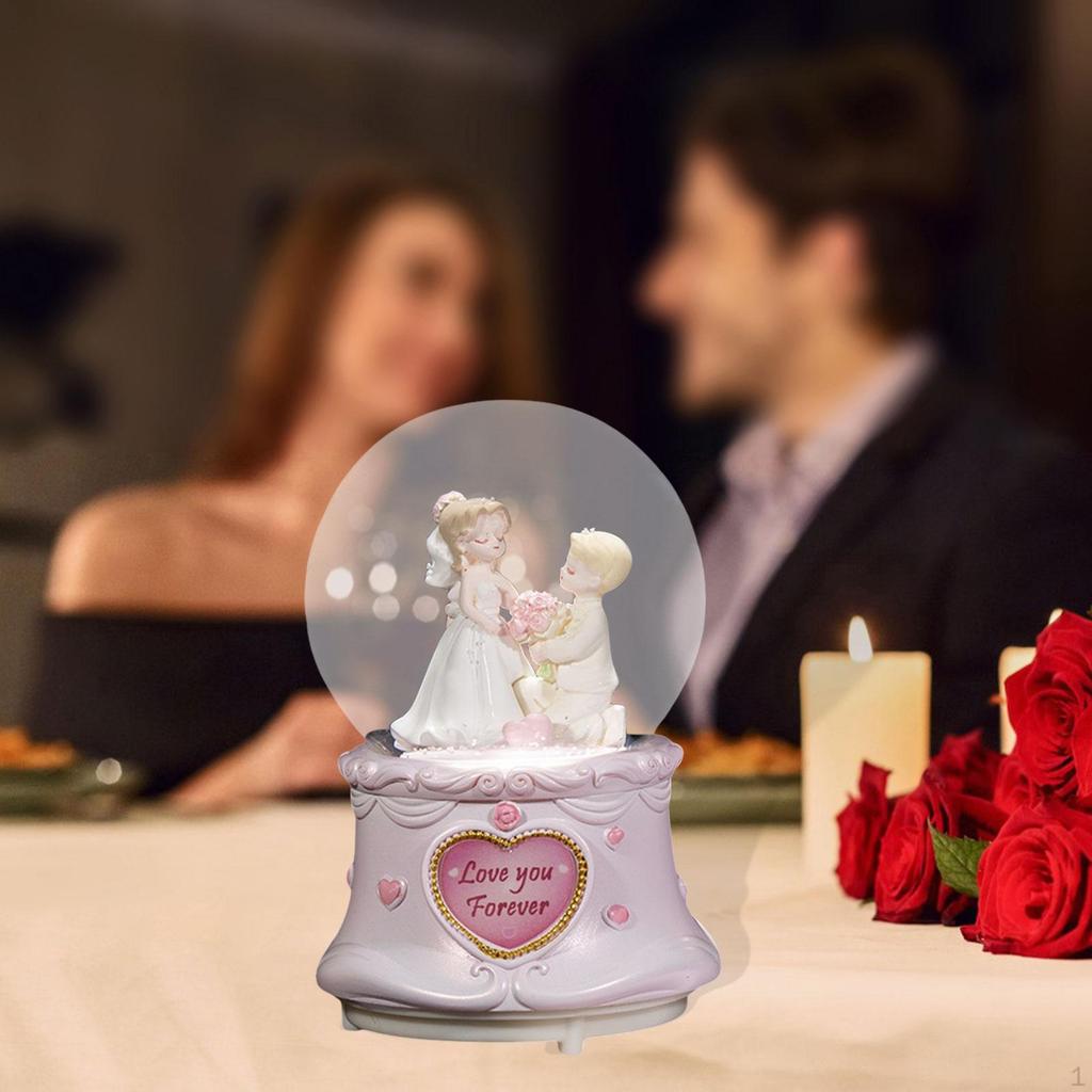 Crystal Ball Ornament Tabletop Display Piece for Wife Couple Thanksgiving Year