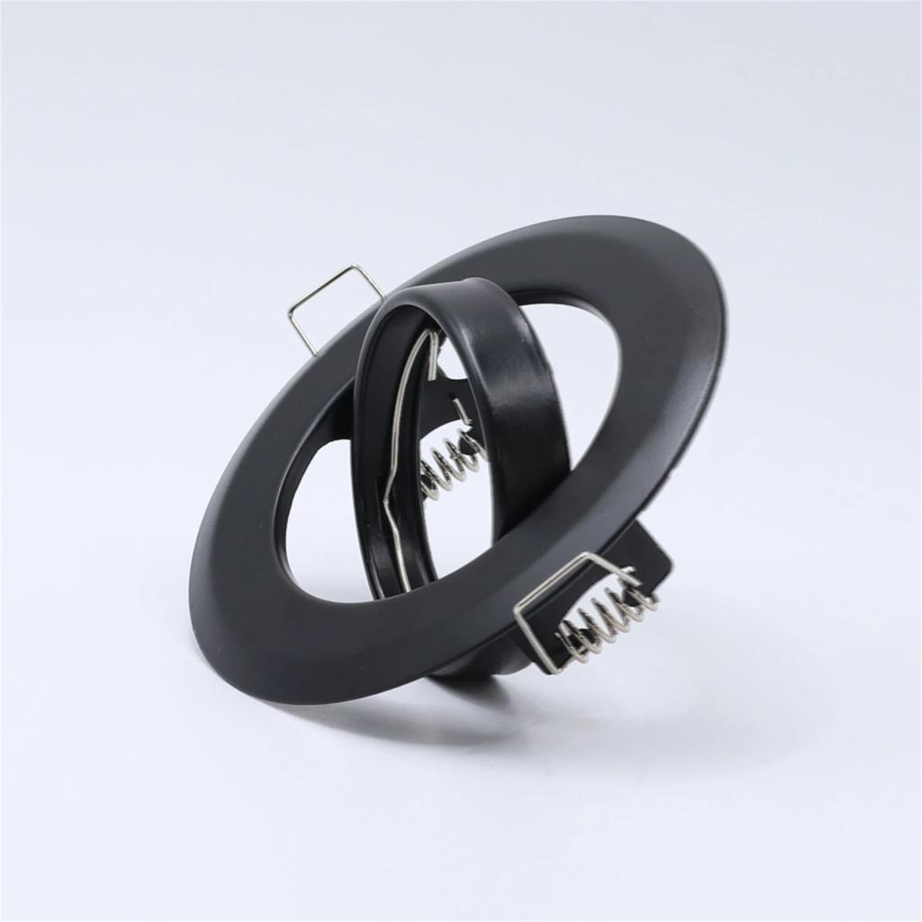 5 PCS Black Fitting Round Ceiling Light GU10 MR16 Fixture Recessed LED Spotlight with MR16 Lamp Holder for Indoor Lighting