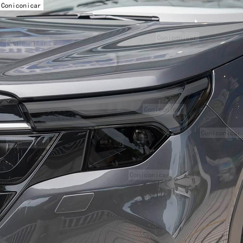 For SUBARU FORESTER 2025 Car Headlight Smoked Black TPU Protective Film Front Light Tint Change Color Cover Sticker