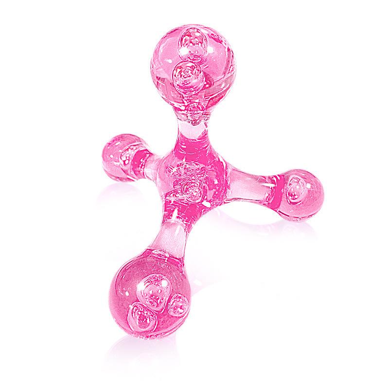 Handheld Crystal Acupressure Roller for Neck, Back, Shoulder, and Sole Massage