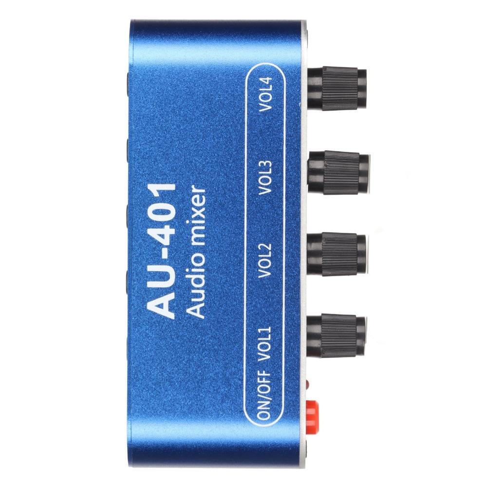 3,5mm Mini Stereo Mixer Stereo Sound Soundwähler Verstärker 4 in 1 Ausgang Mixer Heim-Audiosystem