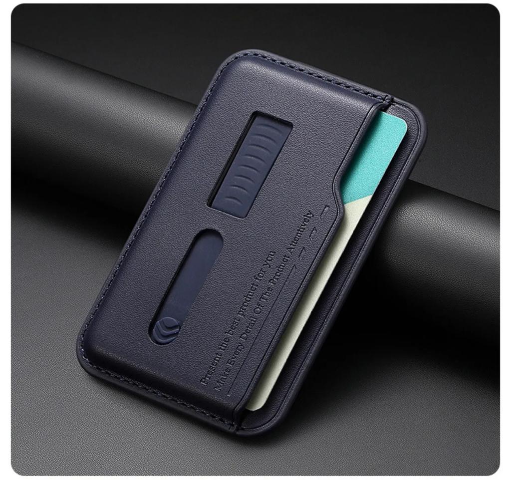 Strong Magnetic Wallet Slots Card Holder Case for Magsafe IPhone 17 16 15 14 13 Pro Max with Card Slots Finger Ring Wrist Strap