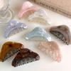 Retro Acetate Triangle Hair Claw Clips for Women Fashionable Colorful Shark Hairpins Barrettes Temperament Hair Accessories