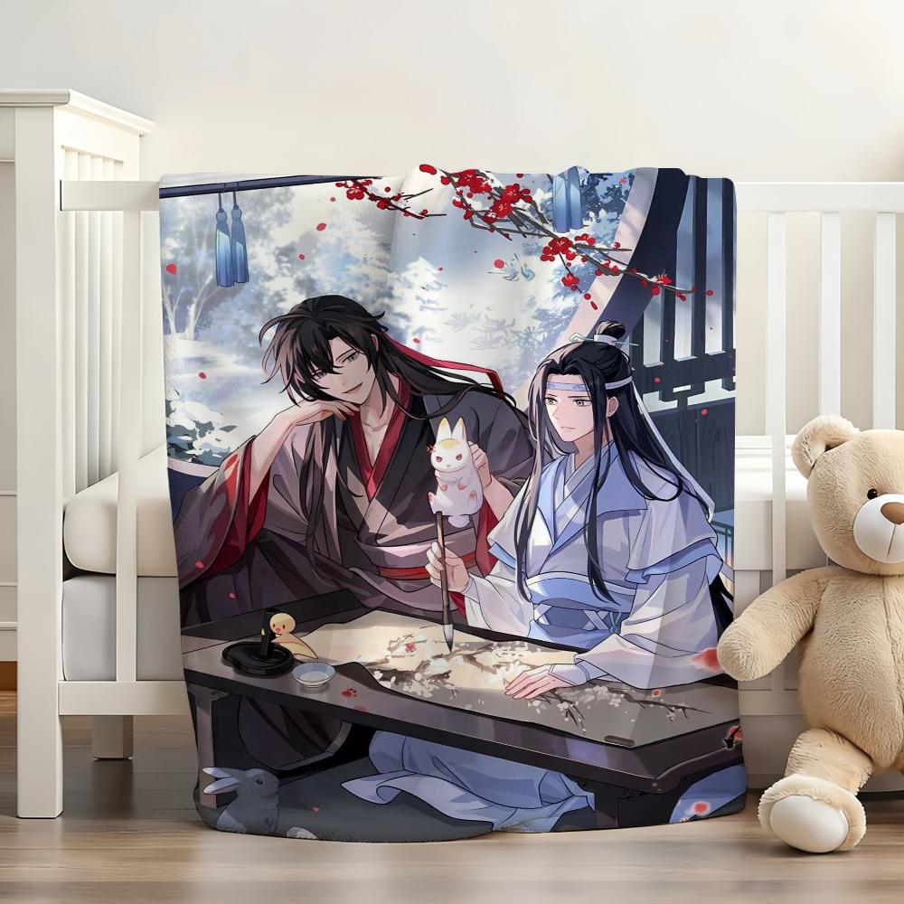 Anime Mo Dao Zu Shi Blanket For Sofa Office Bed Plane Travel Sleep Read Relax Camping Soft And Warm