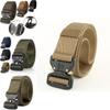Men Tactical Belt With Automatic Buckle For Outdoor Military Training And Casual Wear