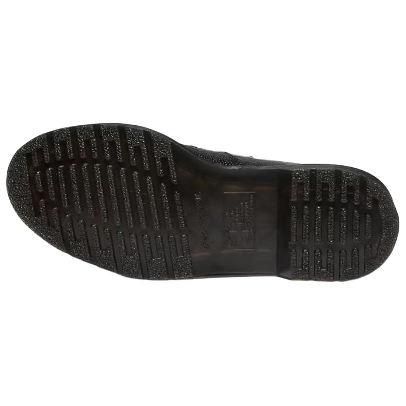 Dr. Martens Adrian BW Leather Versatile Vintage Originals Loafers Unisex loafers Black White 42981001