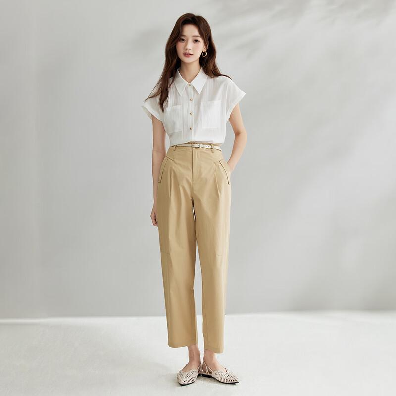 Women's Elegant Flutter Sleeve Short-Sleeve Blouse
