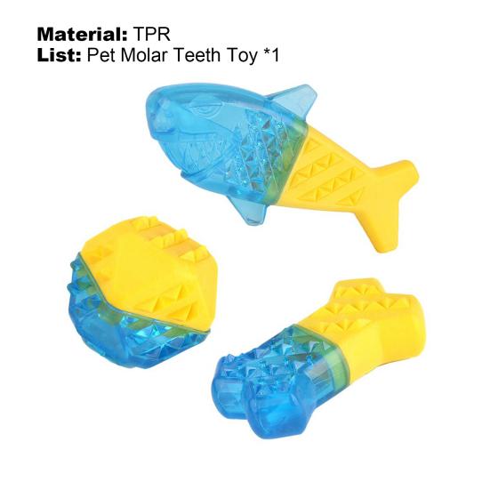 Dog Cooling Toy Heat-Relieving Bone Shape TPR Bite Resistant Pet Molar Chew Toy for Summer