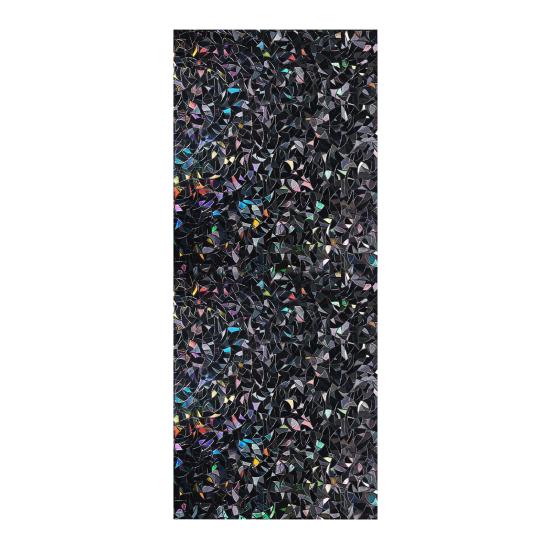 3D Black Rainbow Window Blackout Film Privacy Protection Sun Blocking Window Tint Blind Reusable Home Office Bathroom Glass Covering Cling