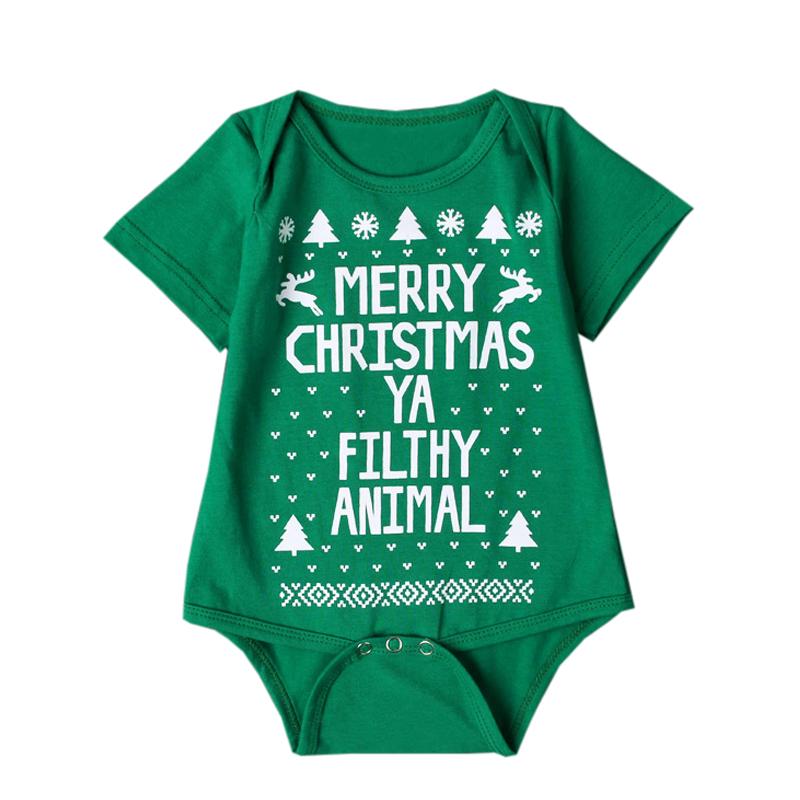 

Рождественский подарок для ребенка, боди для новорожденных мальчиков и девочек, комбинезон с короткими рукавами и буквенным принтом для младенцев, одежда 80cm