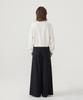 COVERNAT WOMAN Double-Pleat Elastic Waist Wide Pants Black
