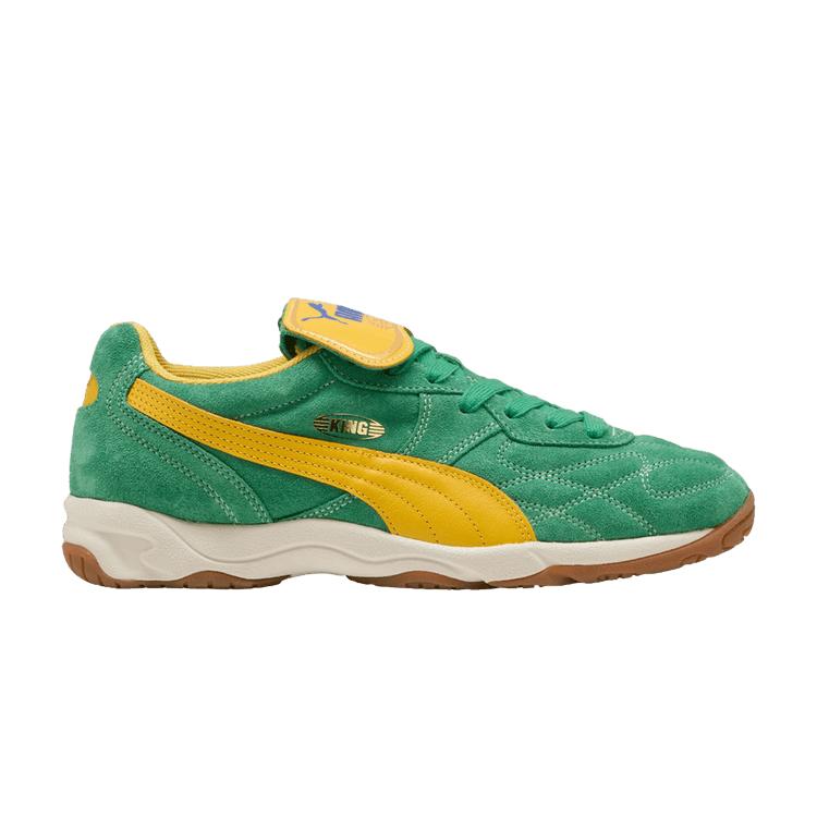 

Puma King Indoor Royalty Archive Green Yellow Sizzle Men Sneakers 401684-02 40