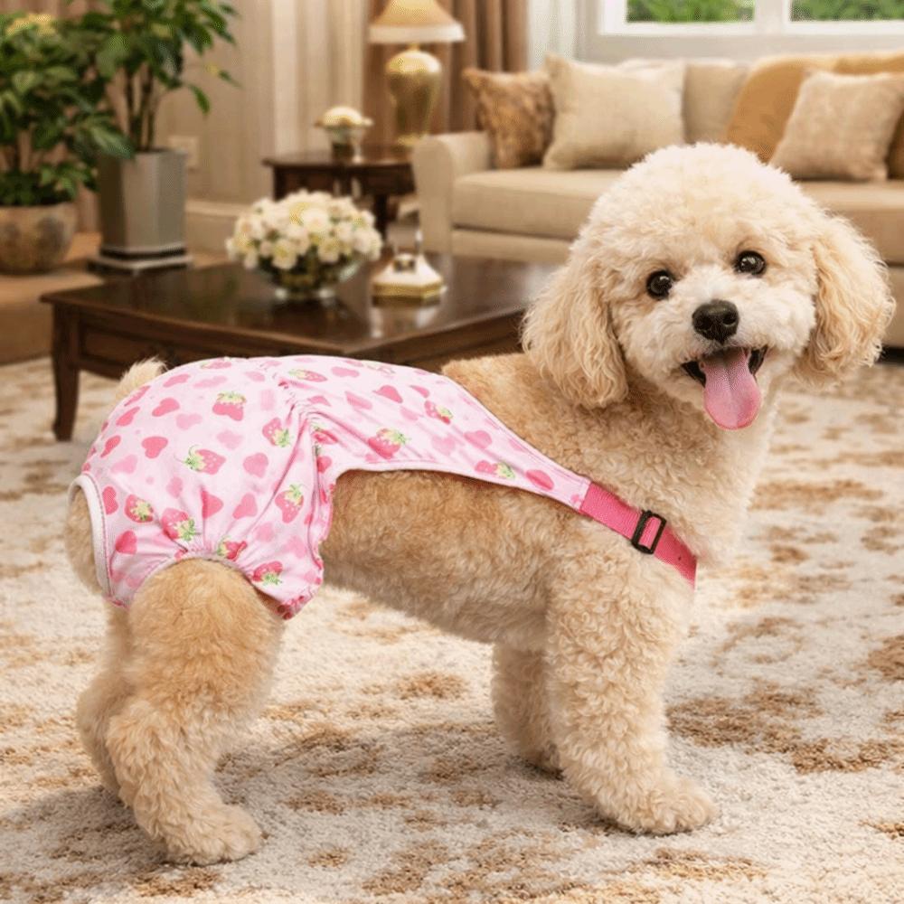Verstellbare Haustier-Hygienehosen Waschbare Hundewindel Haustier-Bodysuit Haustier-Physiologische Hosen Große Hunde