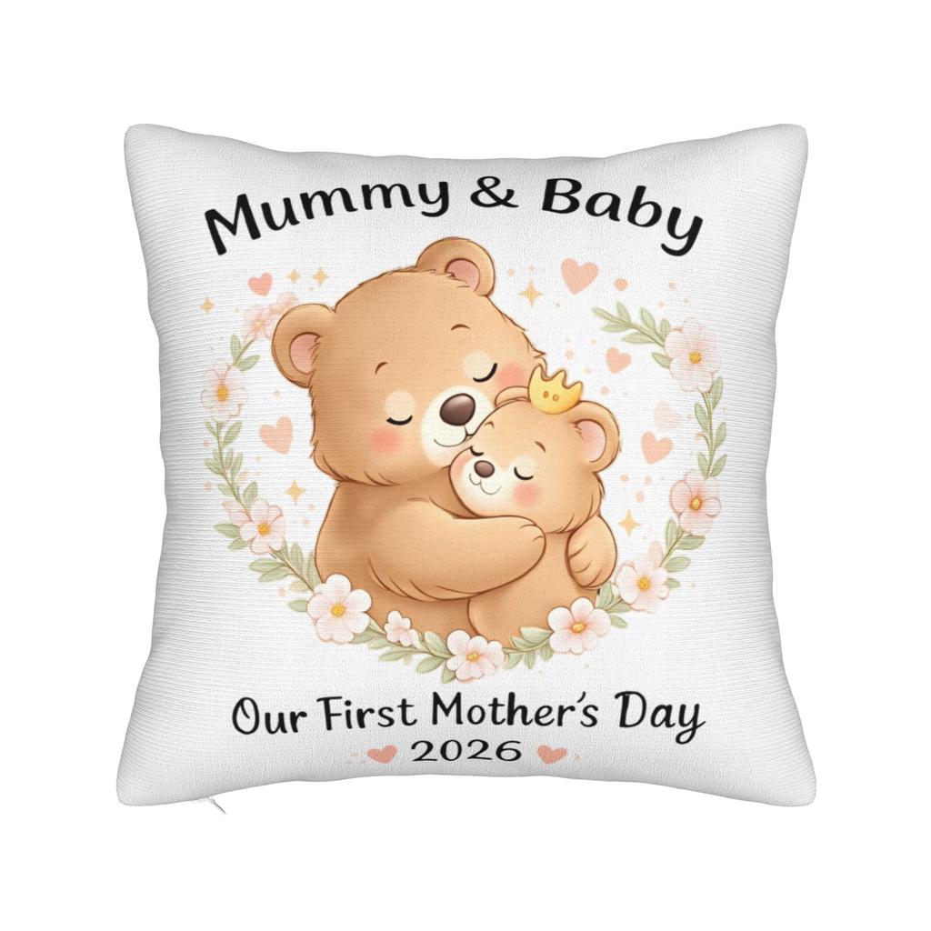 Our First Mothers Day Together Pillow Case Soft Pillow Cover For Living Room Bed Chair Morden Pillowcases