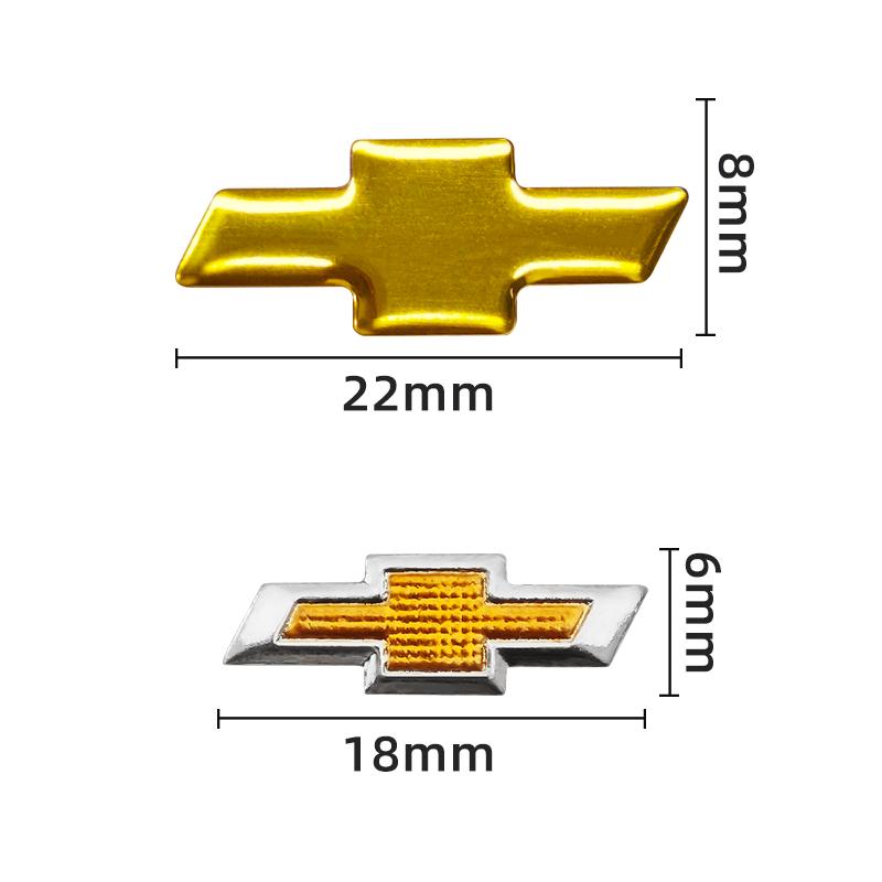 18mm/22mm metal Car Remote Key Fob Emblem Badge Radio button Sticker Replacement For Chevrolet Cruze Captiva Trax Malibu Sail