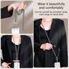 Metal Phone Lanyard Crossbody Chain With 360 Degree Rotating Clip And 120cm Adjustable Strap For Handsfree Carrying