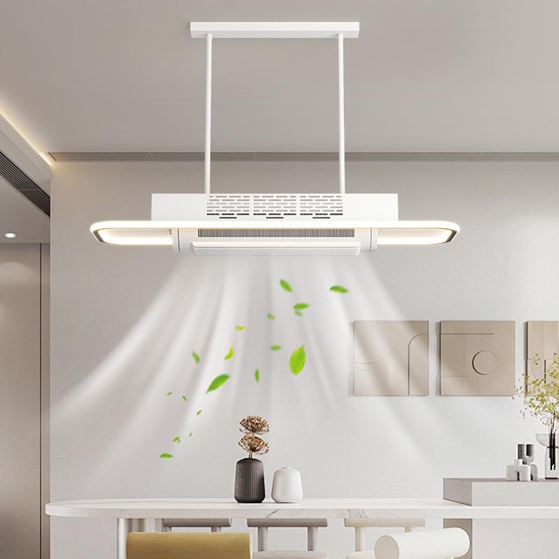 Customized Smart Leafless Ceiling Fan Light - Modern Tricolor with Voice Control for Living Room or Bedroom.