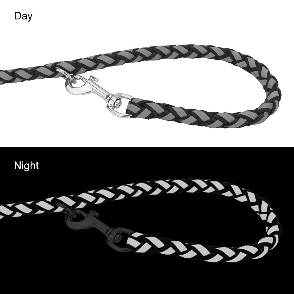 Multi-functional Double Buckle Reflective Dog Leash Double-ended Long Rope Dog Leashes Outdoor Training Run