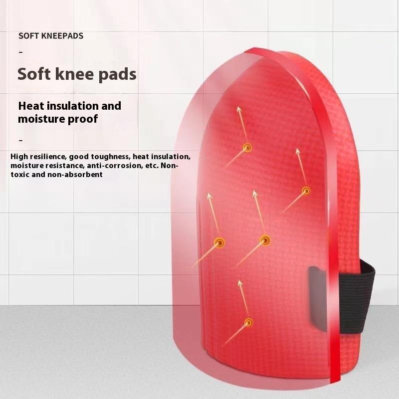 1Pair Knee Protection Pad Tile Mud Workers Knee Paste Floor Brick Artifacts Moisture Thickening Brick Garden Manual Work Tools