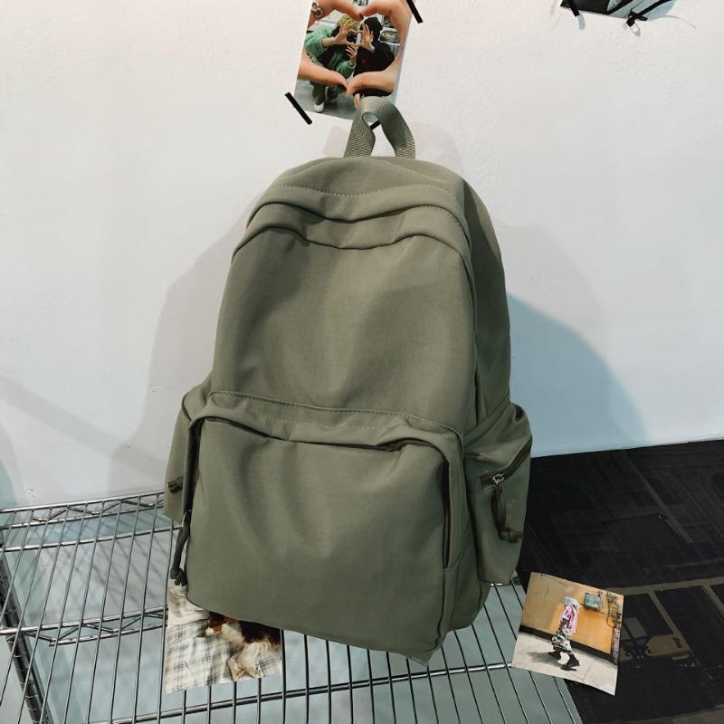 School bag female junior high school student high school student college student simple versatile large capacity backpack travel backpack