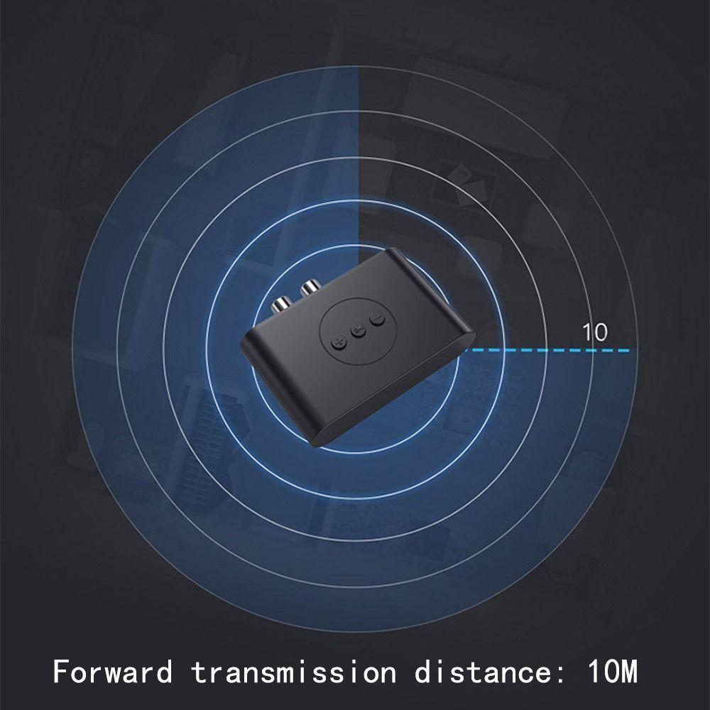 Useful Plastic Bluetooth Audio Receiver RCA Jack Bluetooth 5.3 Wireless Adapter U-Disk Support 3.5mm AUX Stereo Music Adapter