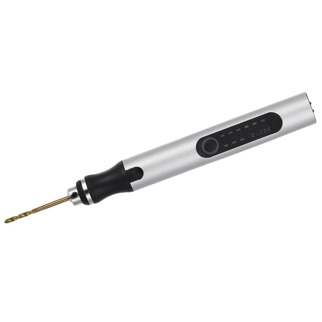 Electric Drill Pen Set 3 Variable Speeds Portable Cordless Engraving Tool with 10 Bits for Plastic Wood Leather