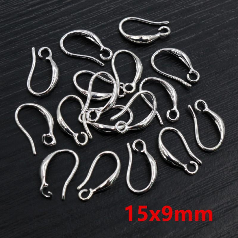 20pcs Craft Brass Small Earring Hooks Wire 4 Styles French Lever Earrings Hooks DIY Jewelry Making Accessories Findings