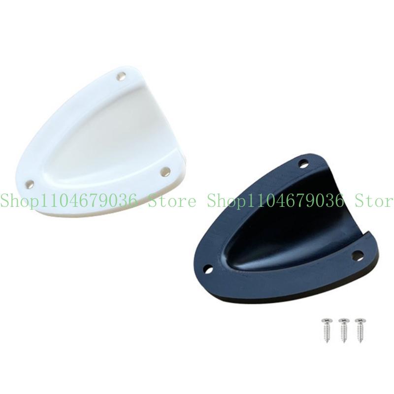 652F Marine Wire Cable Vent Cover Clam Shell Vent with Mounting Screws Ventilator Through Vents for Boat Outlet Yacht Kayak