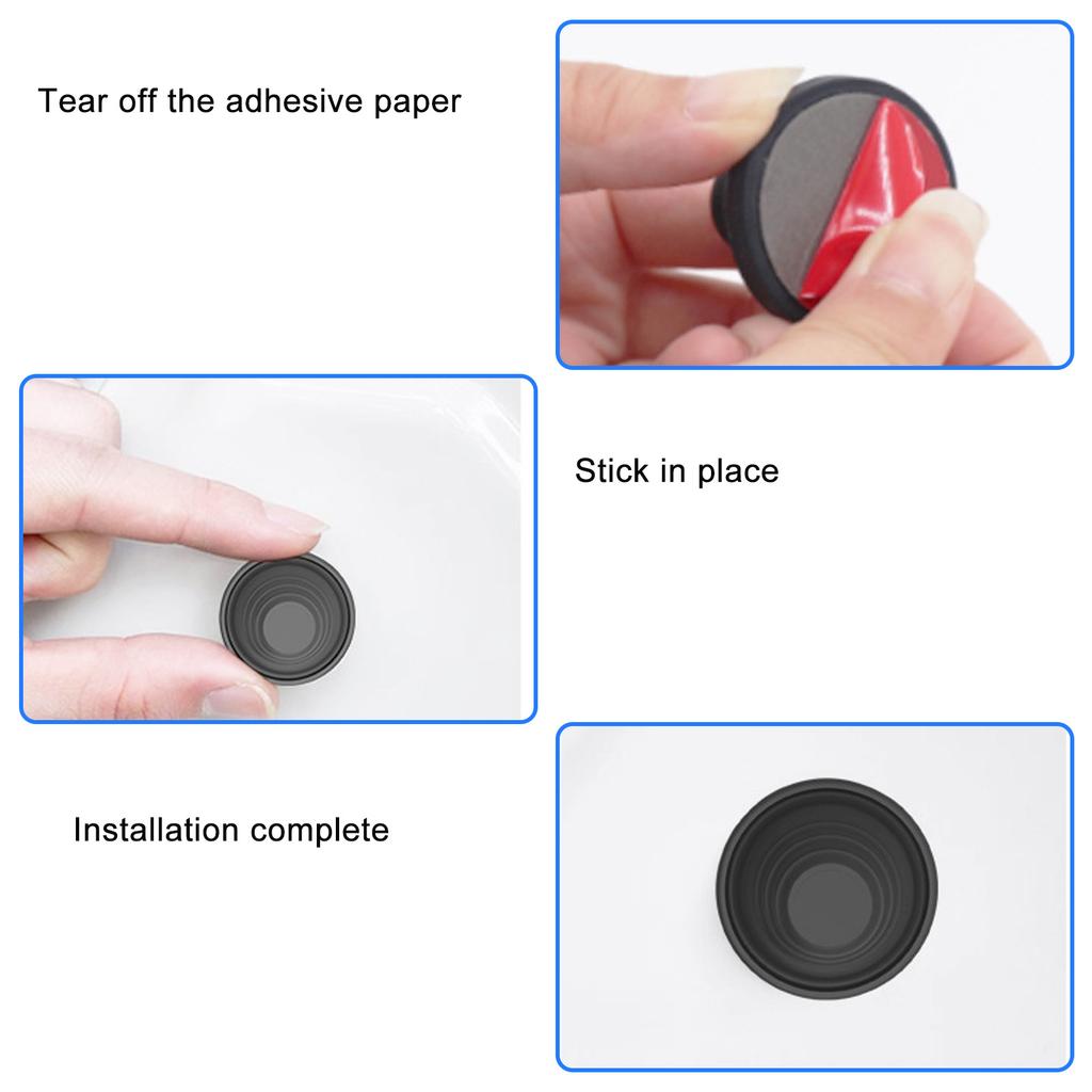 Set Of 4 Silicone Cushion Pads Silicone Shock Absorbers Set for Wall & Furniture Protections Against Impacts & Scratches