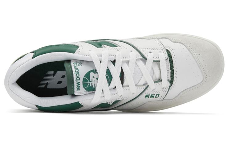New Balance 550 "Weiß/Team Forest Green" Sneaker BB550WT1