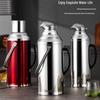 Large Capacity Stainless Steel Insulated Hot Water Bottle with Glass Liner - Old-fashioned Tea Pot for Home, Dorm, or Commercial Use