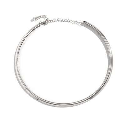 Elegante Einfache Dicke Kreis Torques Halskette Trendiges Choker Halsband für Damen Mode Accessoire 2025 Halsschmuck