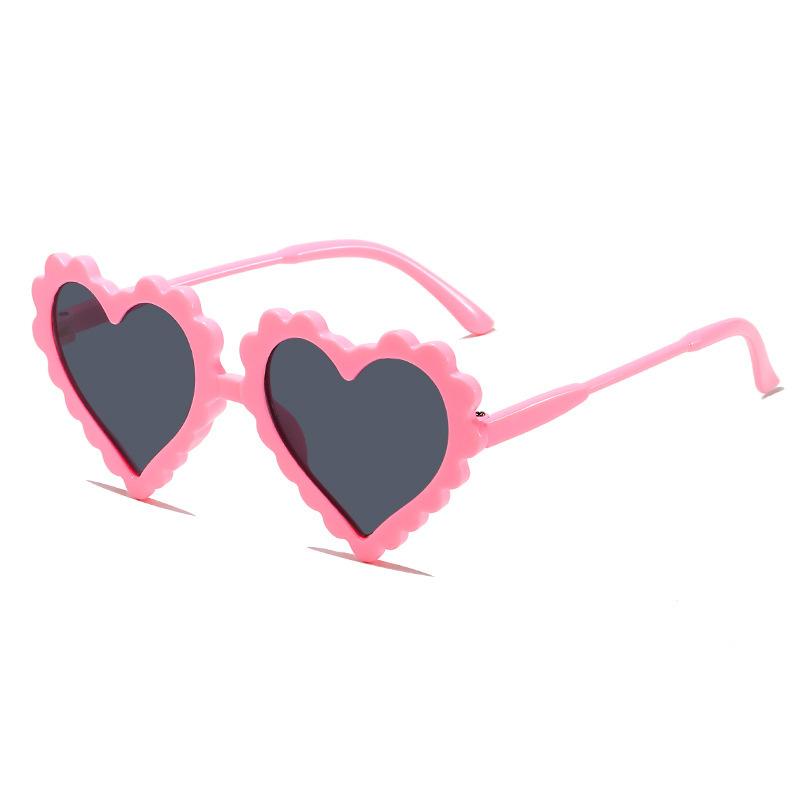 New Cute Children's Travel Sunscreen Trend Korean Edition Fashion Irregular Heart Shaped Baby Sunglasses