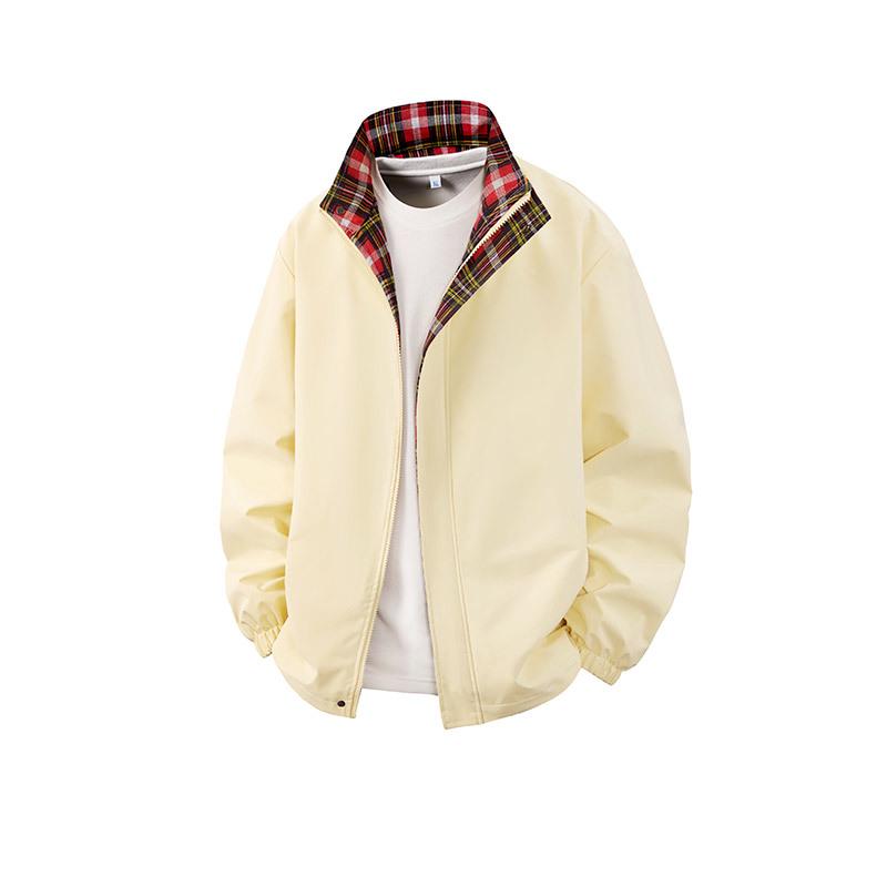 Men's Trendy Versatile Hooded Jacket - Spring/Autumn 2026, Color Block, Korean Style Casual Top