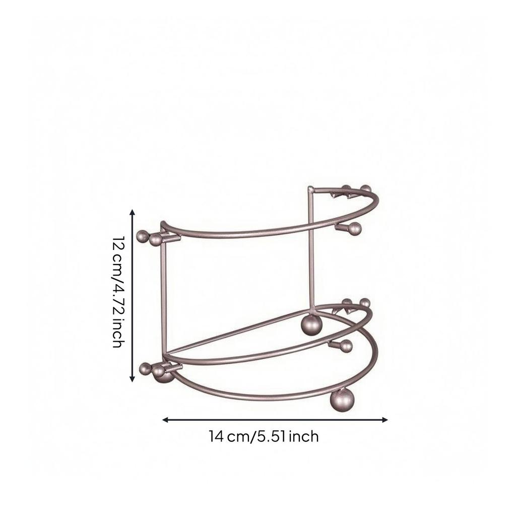 Tiara Display Rack Metal Crown Stand Sturdy for Dressing Rooms, Brides