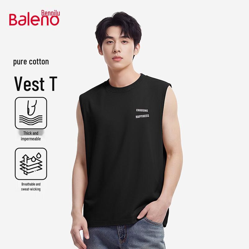 

Baleno Men s 100% Cotton JPB Choose Happiness Graphic Tank Top 5XL