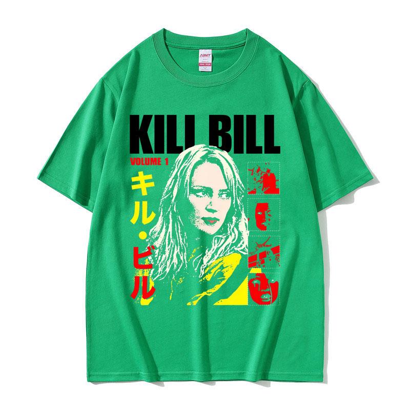 Famous Director Quentin Tarantino Movie Kill Bill Uma Thurman Play The Bride T-shirt Men Women Casual Vintage Fashion T Shirt